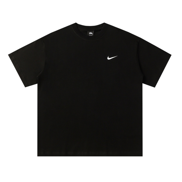 stussy black short-sleeved T-shirt - Picture 1 of 8